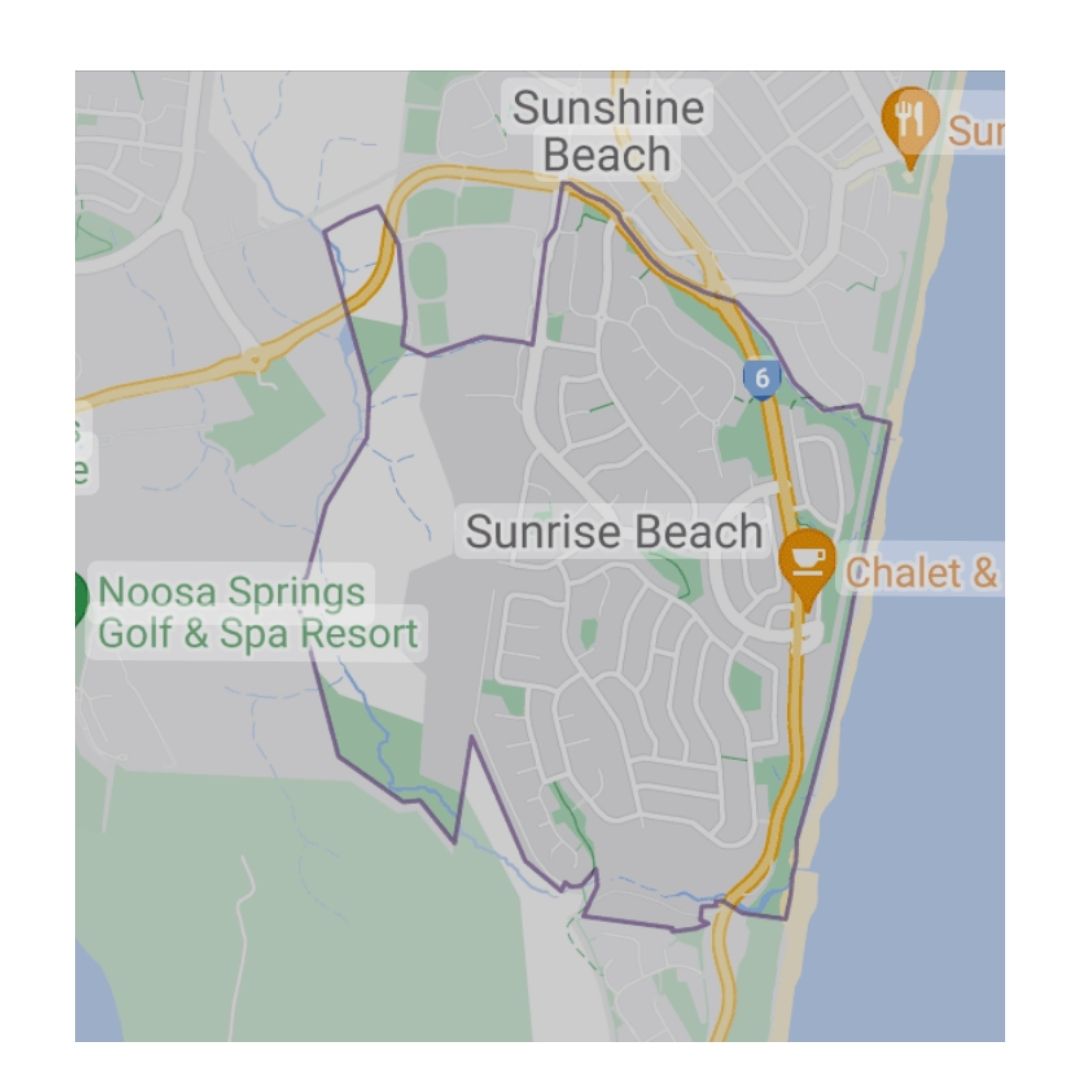 Map of Sunrise Beach