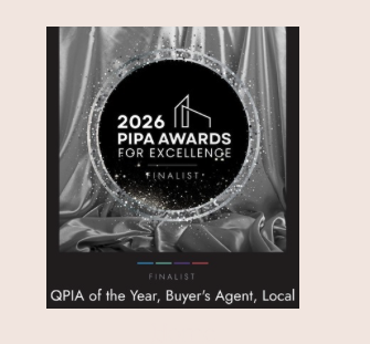 2026 PIPA Awards for Excellence finalist badge: QPIA of the Year, Buyer's Agent, Local